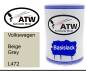 Preview: Volkswagen, Beige Grey, L472: 500ml Lackdose, von ATW Autoteile West.